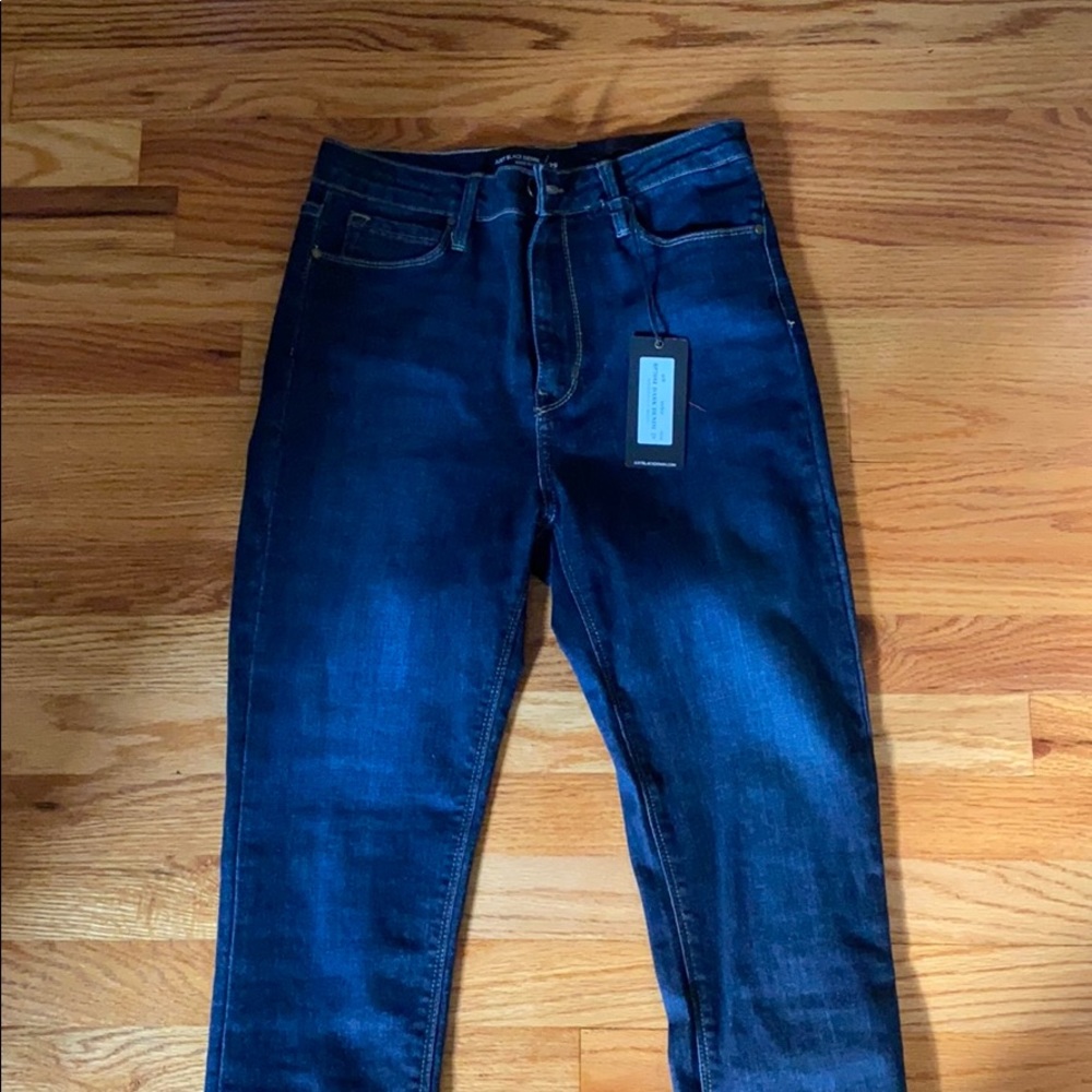 Just Black Denim Scissor Cut Skinny Jeans